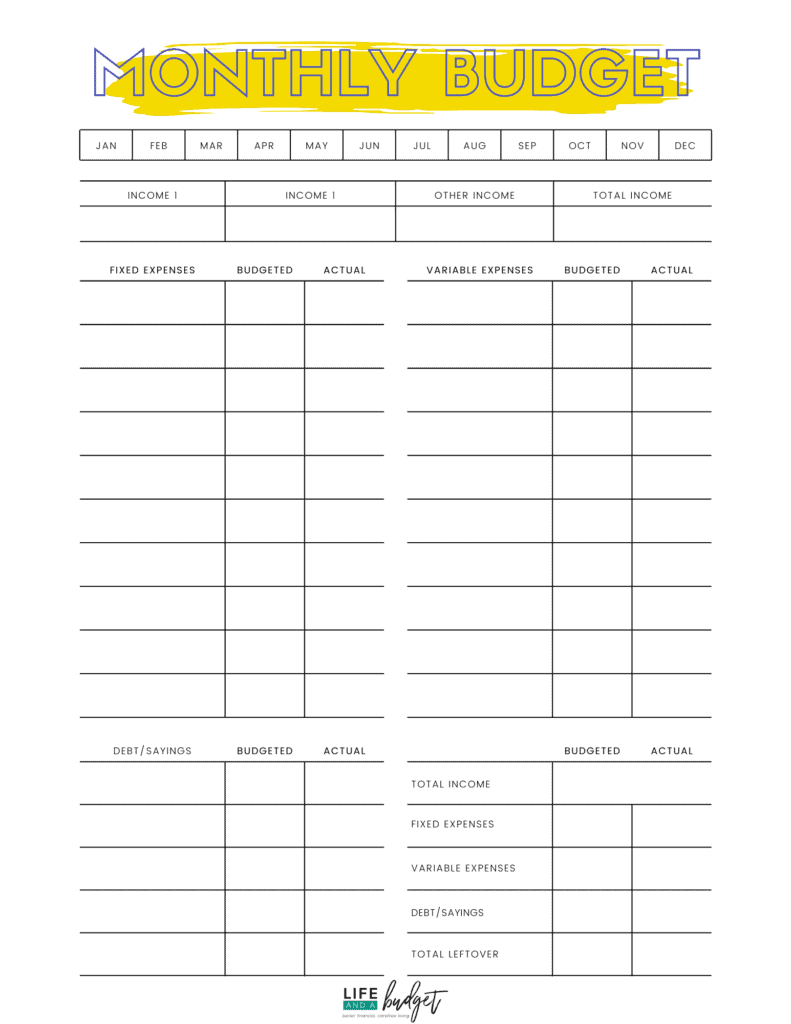 10 Free Printable Budget Worksheets Worksheets Library