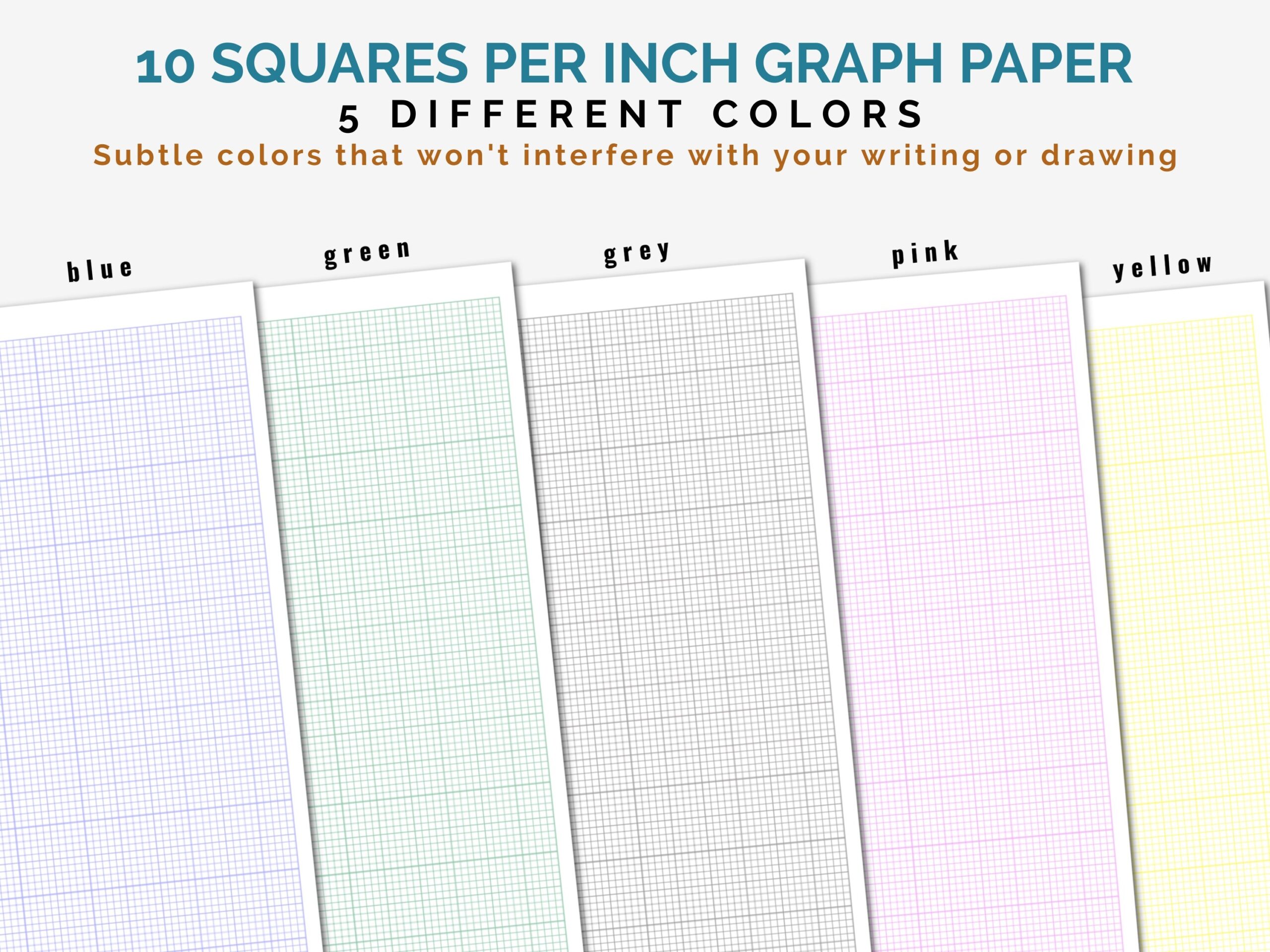 Graph Paper Printable 10 Squares Per Inch
