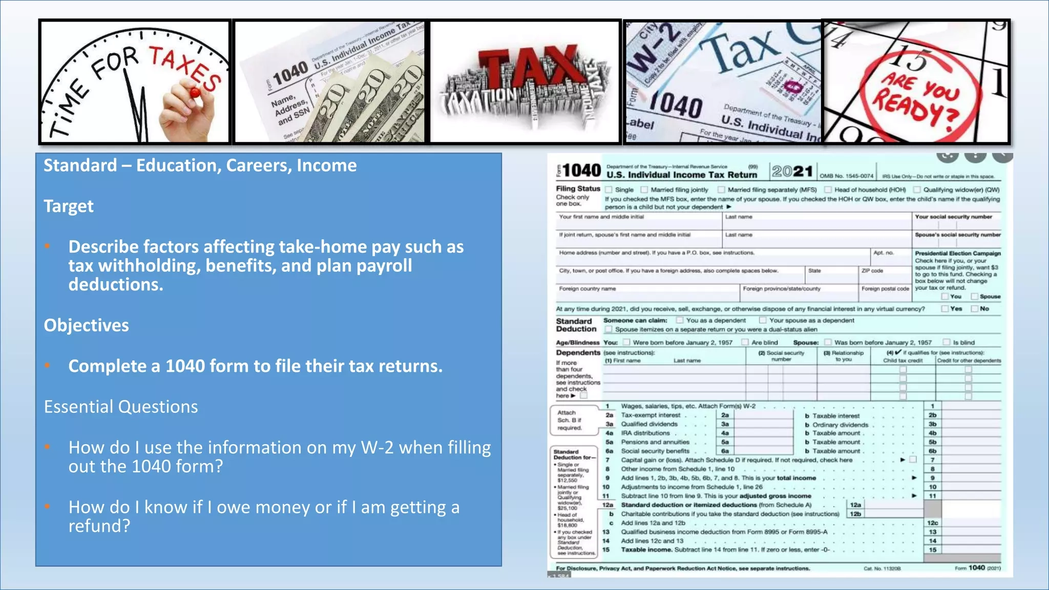 1040 Tax Form 2026 Printable