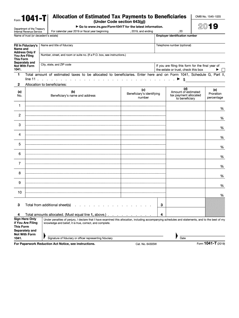 1041 Estimated Payments Fill Out amp Sign Online DocHub