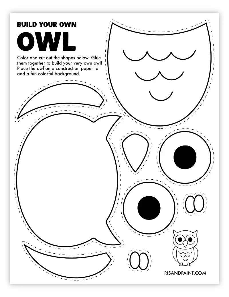 120 Free Printable Build Your Own Crafts Pjs And Paint