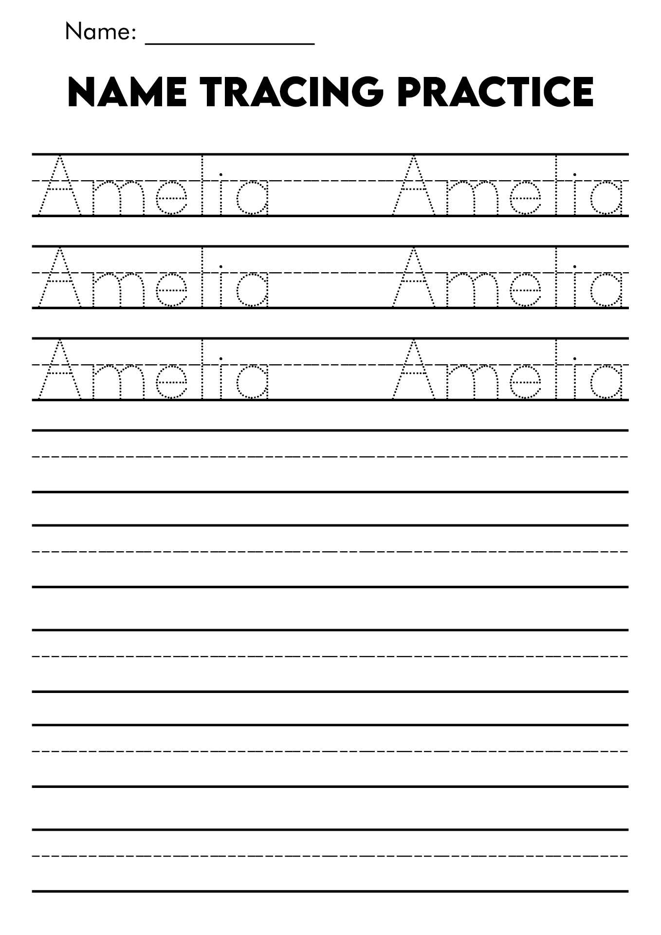 13 Worksheets Practice Writing Their Names Free PDF At 