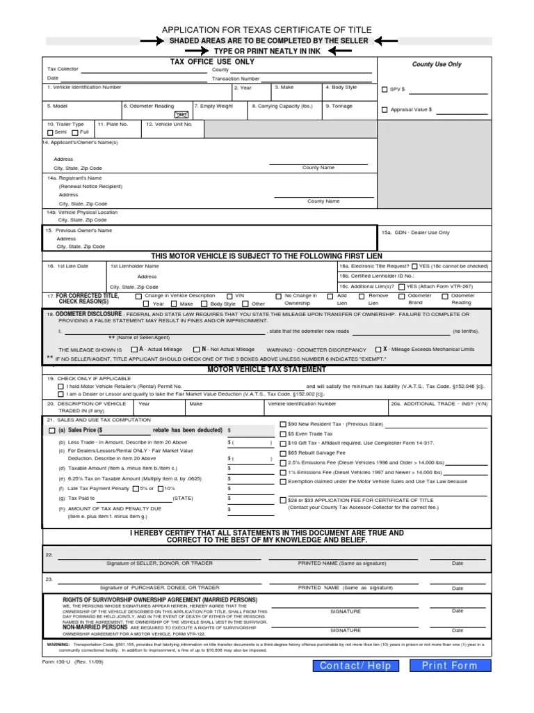 130 U Title Application PDF Use Tax Taxation In The United 