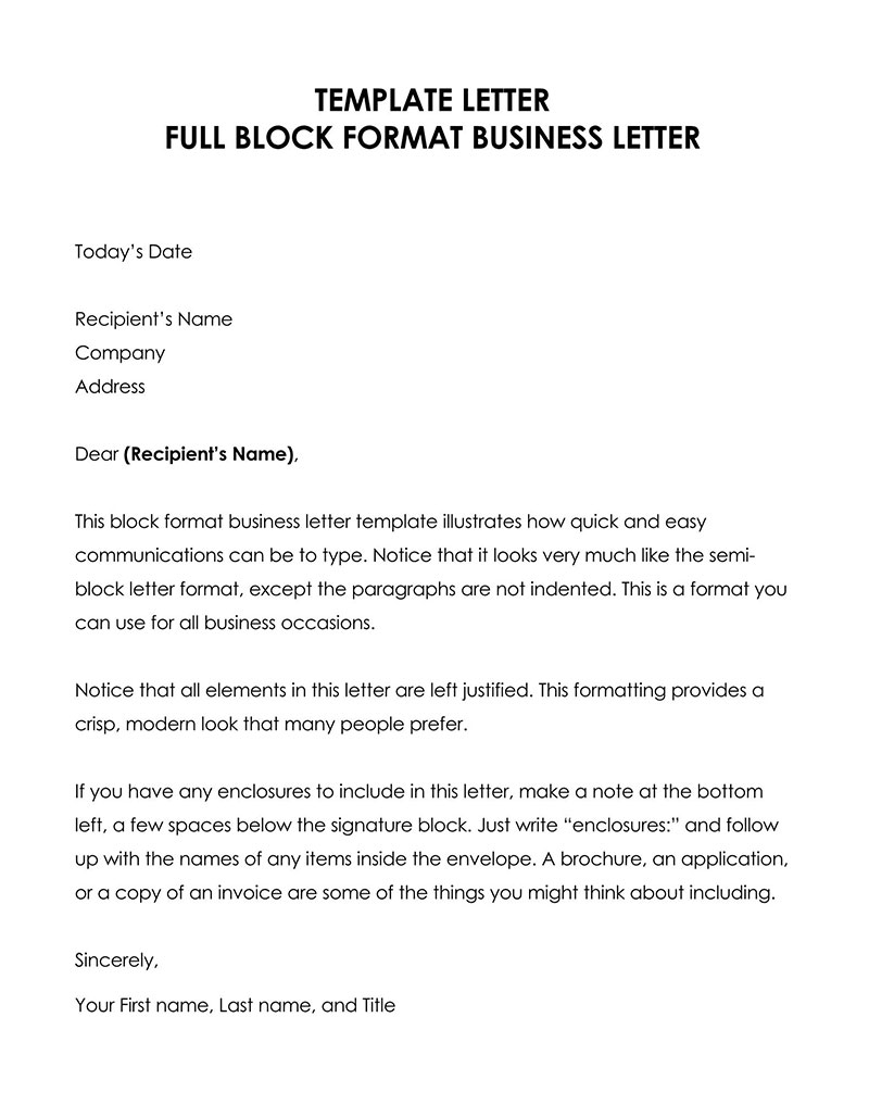 Block Letter Template Word