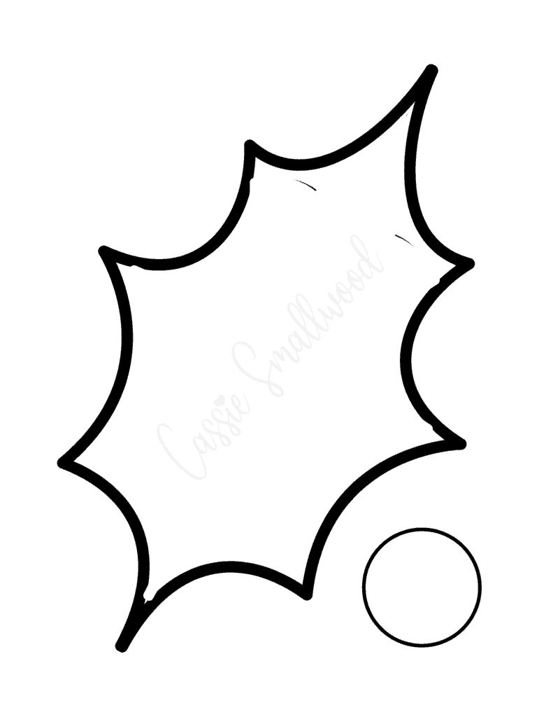 14 Holly Leaf Templates Cassie Smallwood