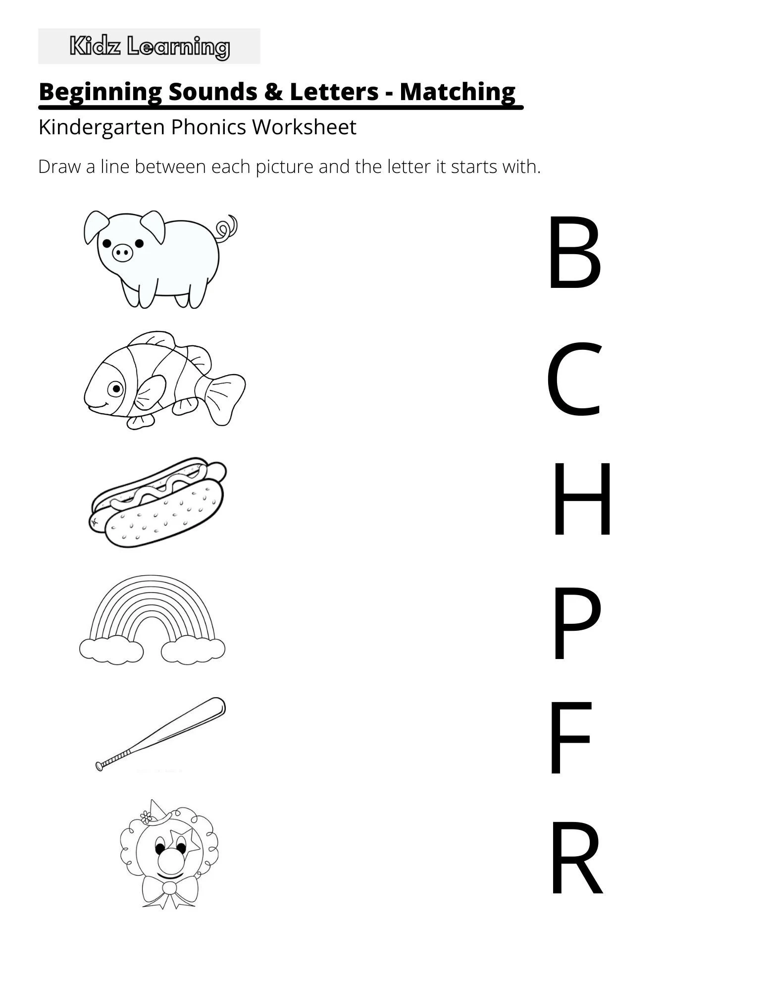 15 Druckbare Beginning Sounds Worksheets Vorschule 1st Grad 