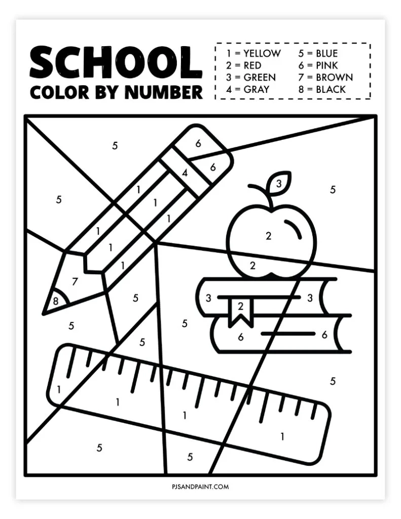 15 Free Printable School Themed Games And Activities Pjs And Paint