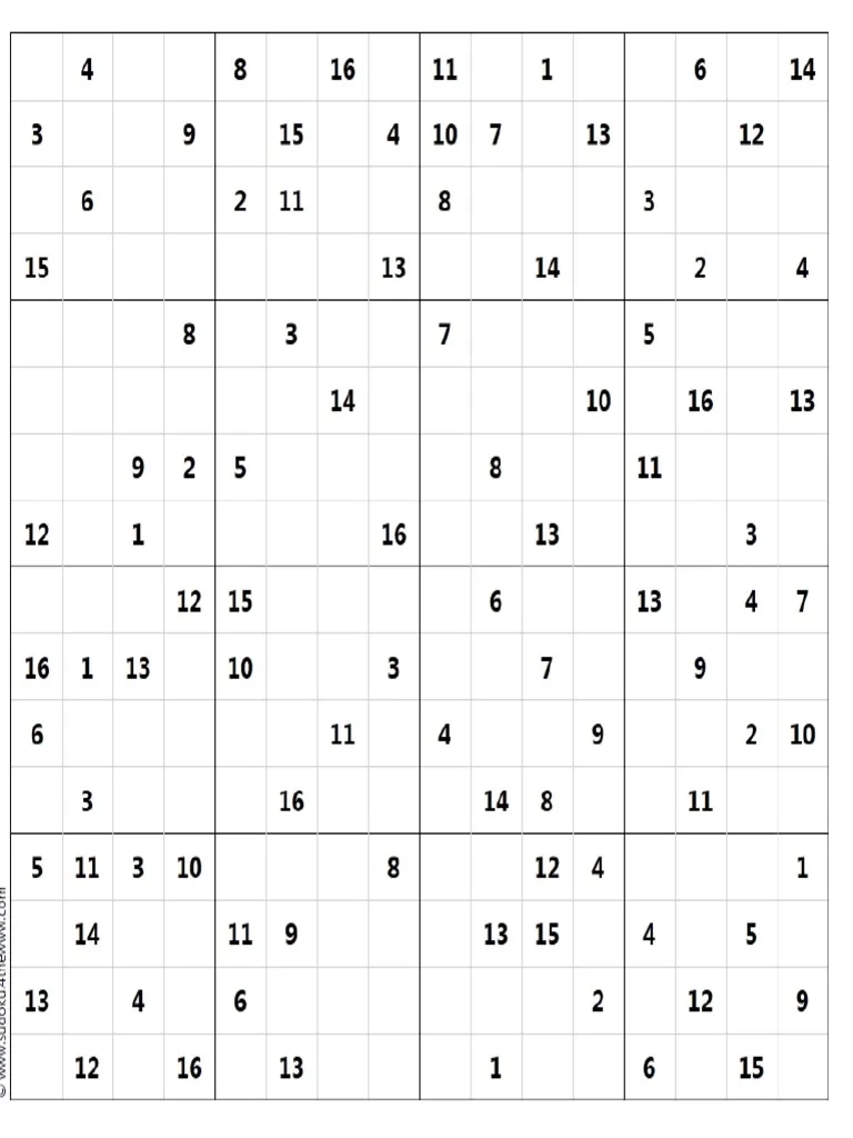 16 X 16 PDF