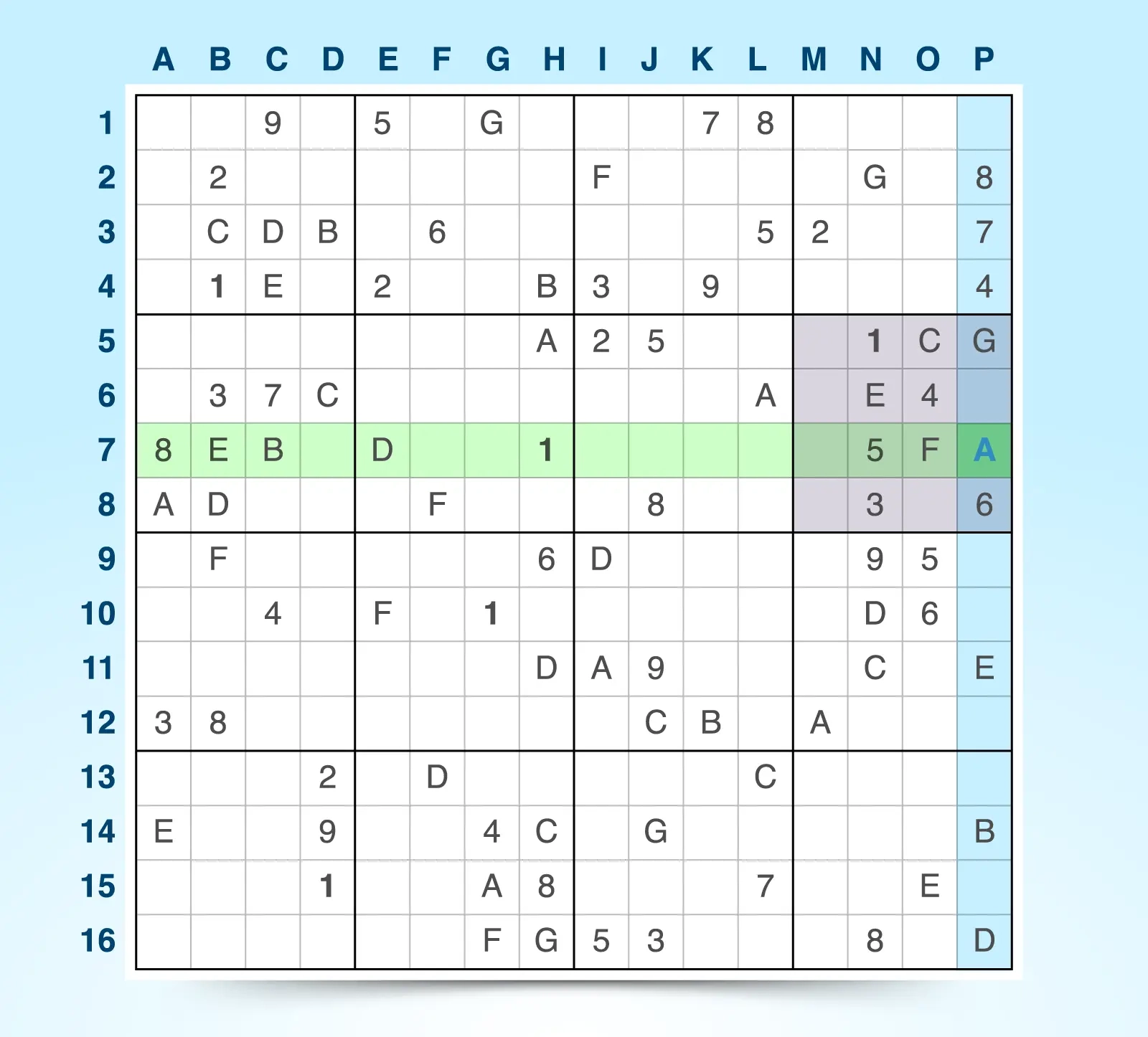 Printable Sudoku Puzzles Free 16x16