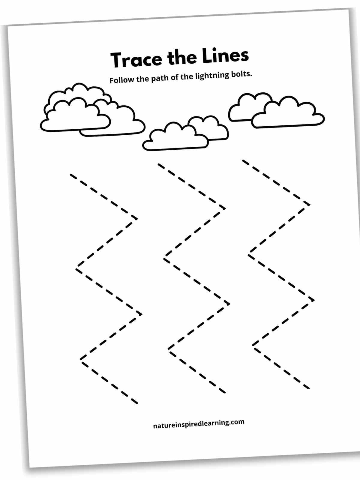 Printable Tracing Straight Lines Worksheets