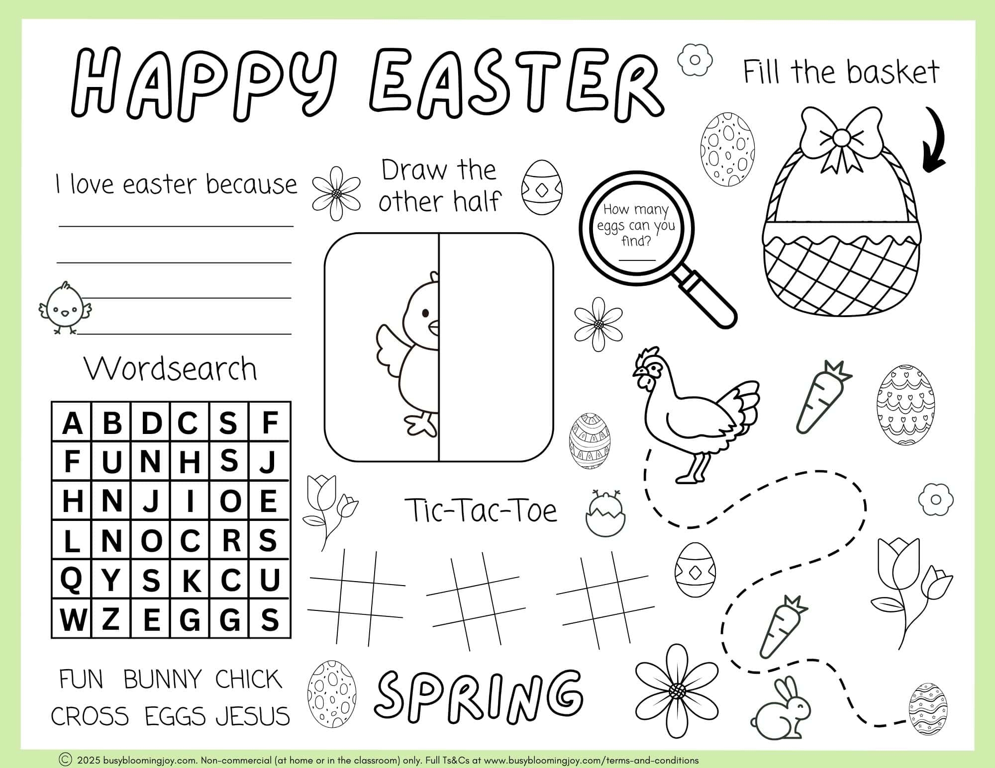 Easter Activities For Kids Printables