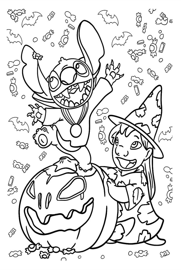 Printable Coloring Pages Halloween