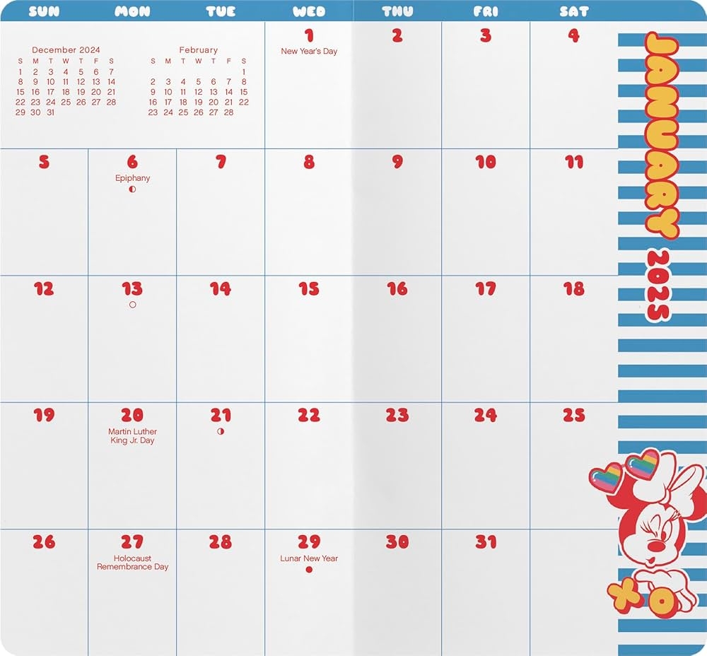 2025 2026 Disney Minnie Mouse Pocket Planner Trends International Amazon sg Books