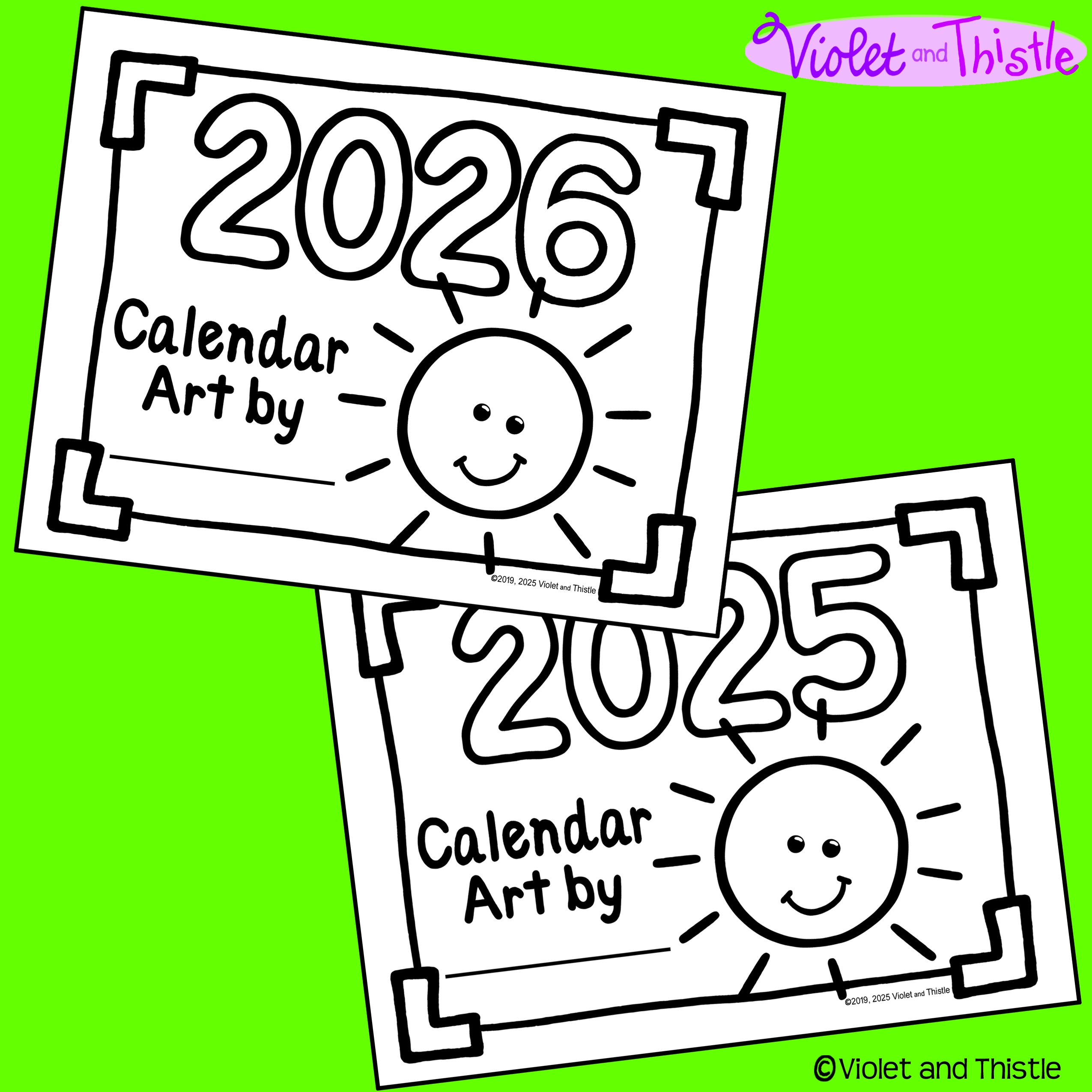 Printable Christmas December Calendar 2026 Coloring