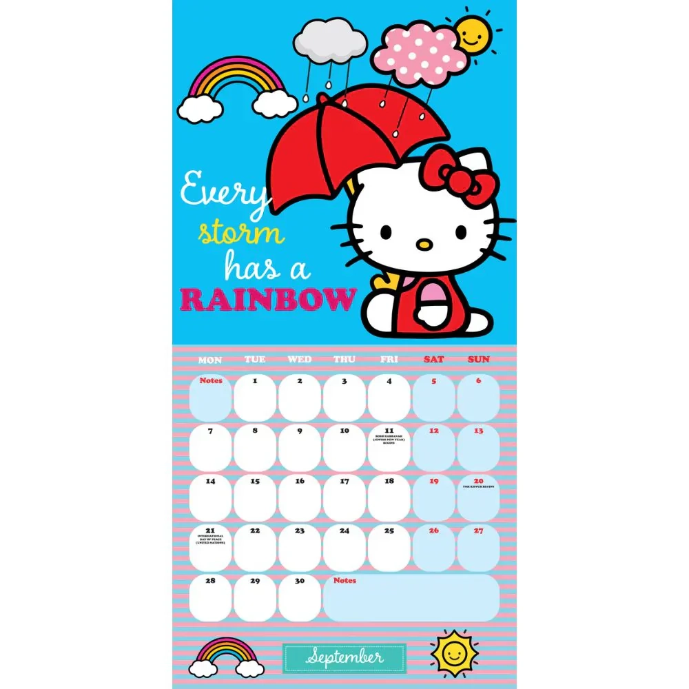 Hello Kitty 2026 Calendar Printable