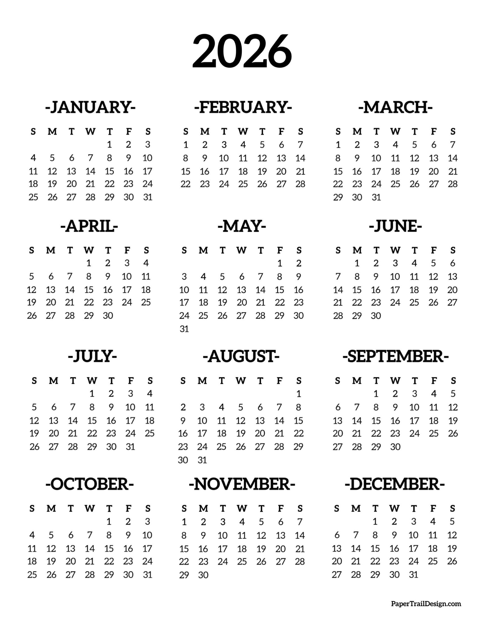 December Coloring Calendar 2026 Printable