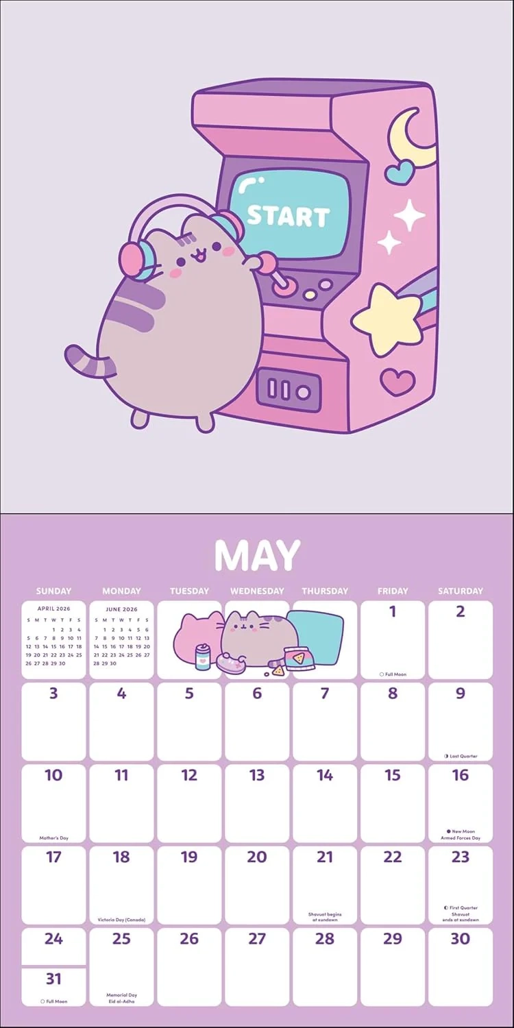 2026 Pusheen Square Wall Calendar