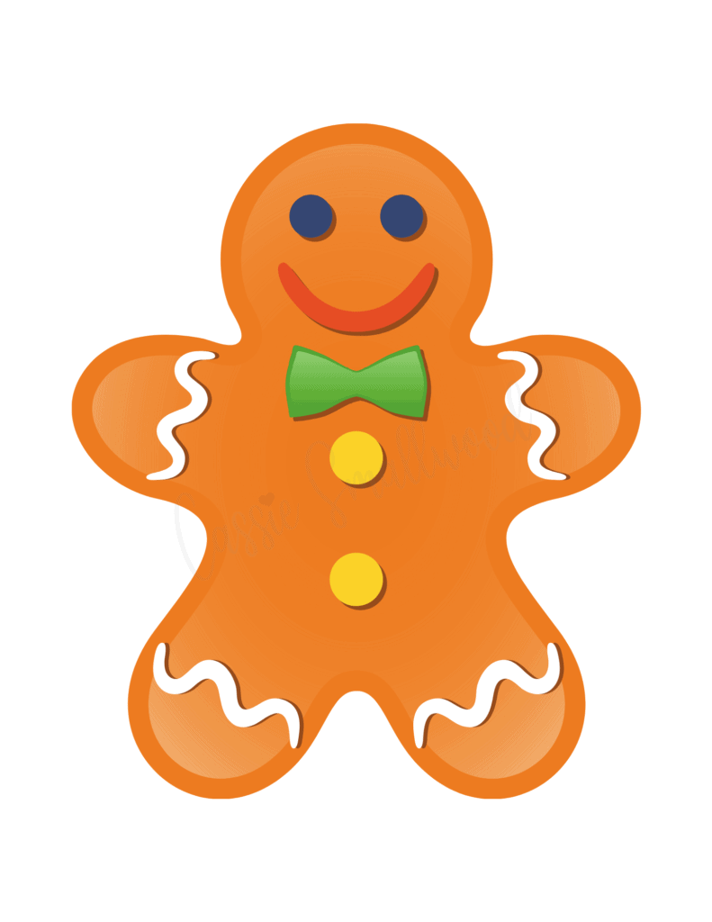 Large Printable Gingerbread Man Template