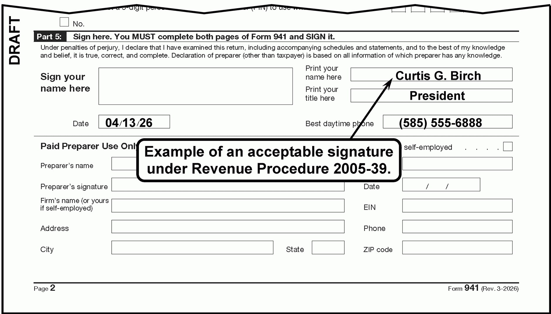 Irs Form 941 2026 Printable Schedule B