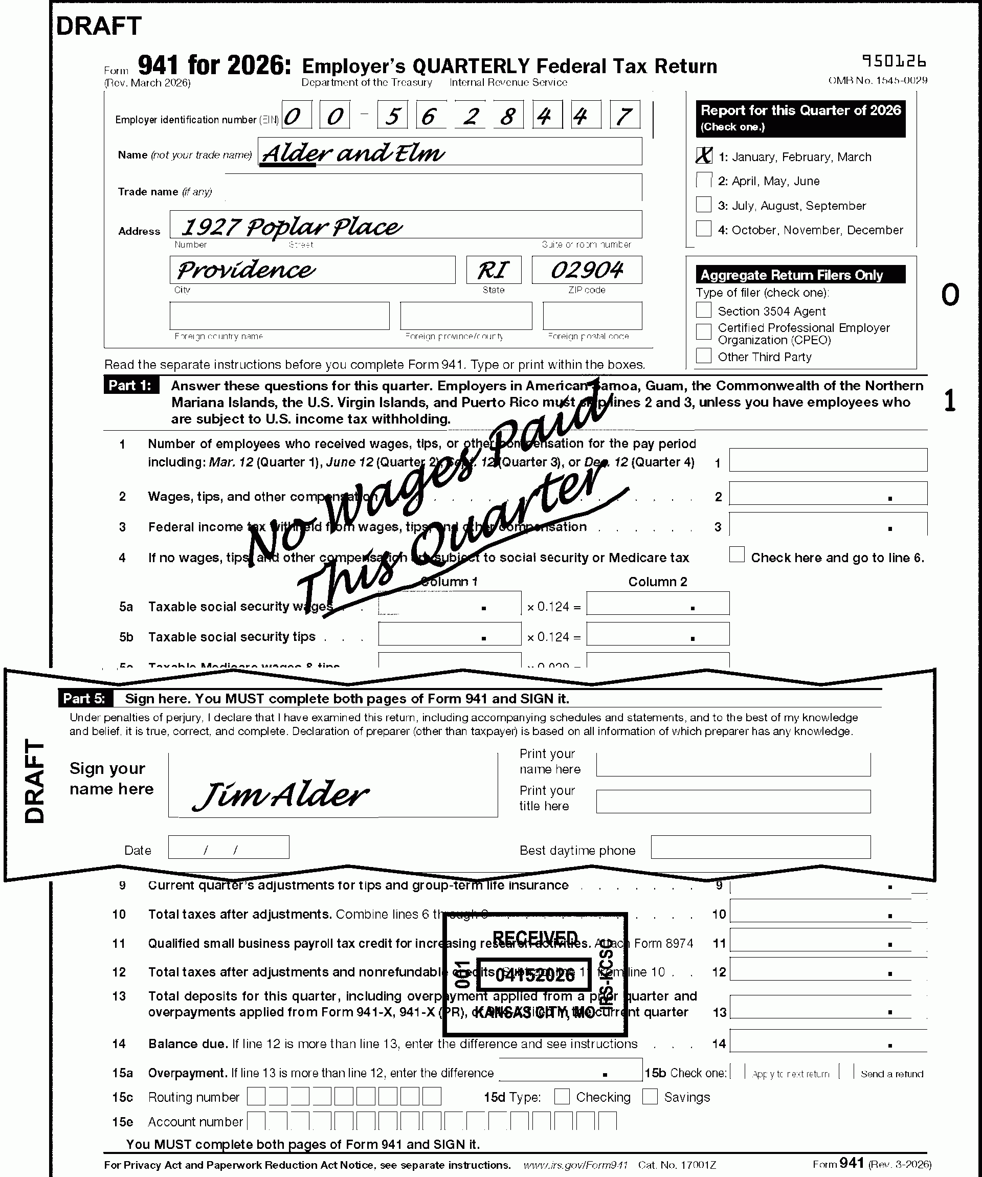 3 11 13 Employment Tax Returns Internal Revenue Service