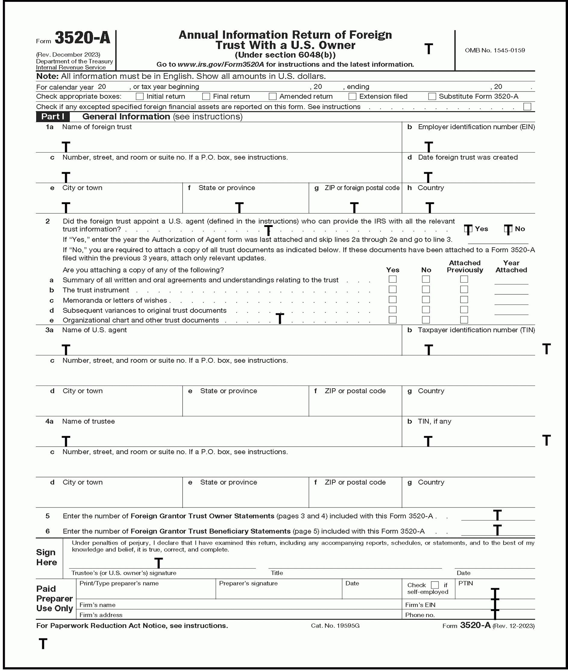 3 21 19 Foreign Trust System Internal Revenue Service