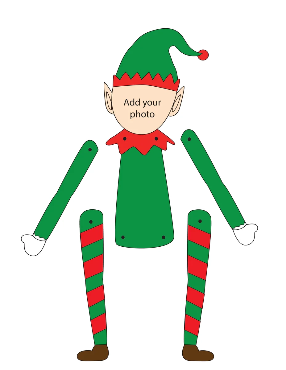Printable Elf Template