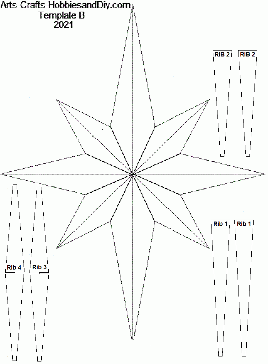 3D Star Of Bethlehem Christmas Decoration 