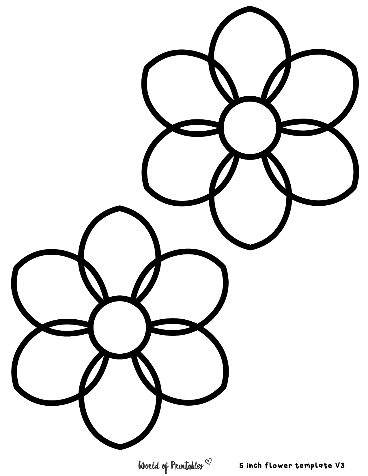 Free Printable Flowers Template