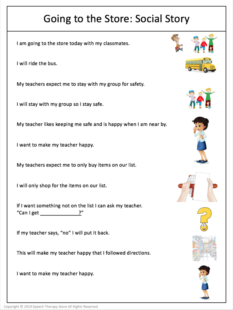 7 Free Community Outings Printables Life Skills Speech Therapy 