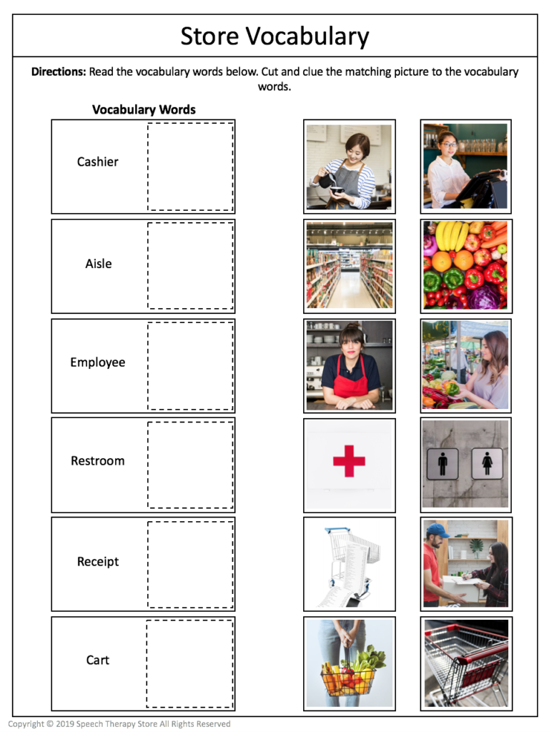 7 Free Community Outings Printables Life Skills Speech Therapy 