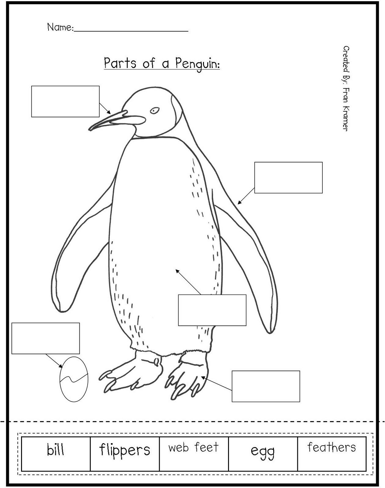 Penguin Worksheets For Preschool