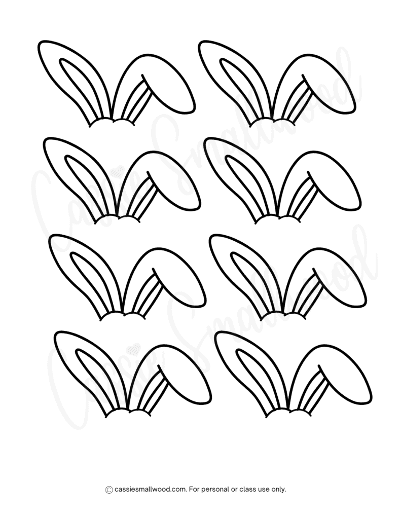 Free Printable Bunny Ears Template