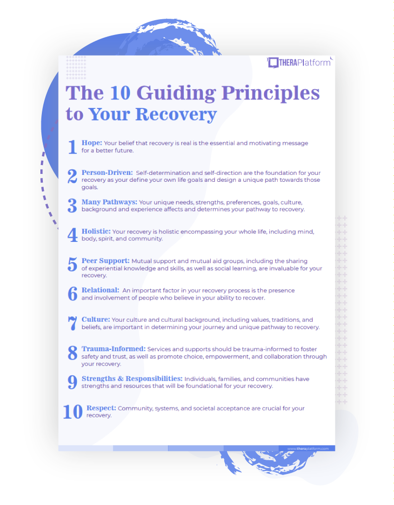 Addiction And Recovery Worksheets TheraPlatform Resources