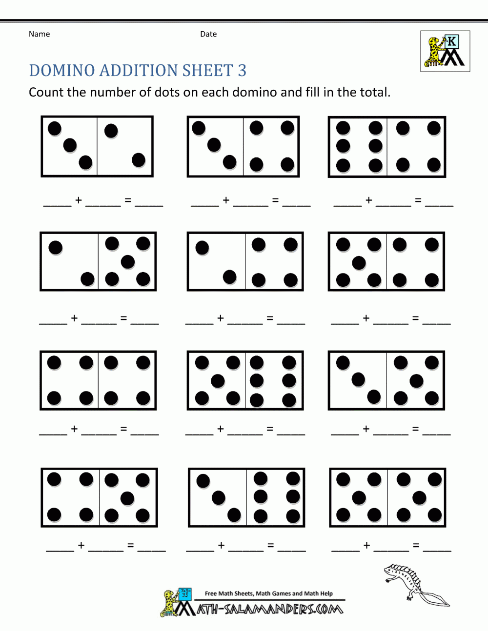 Math Worksheets Printable For Kindergarten