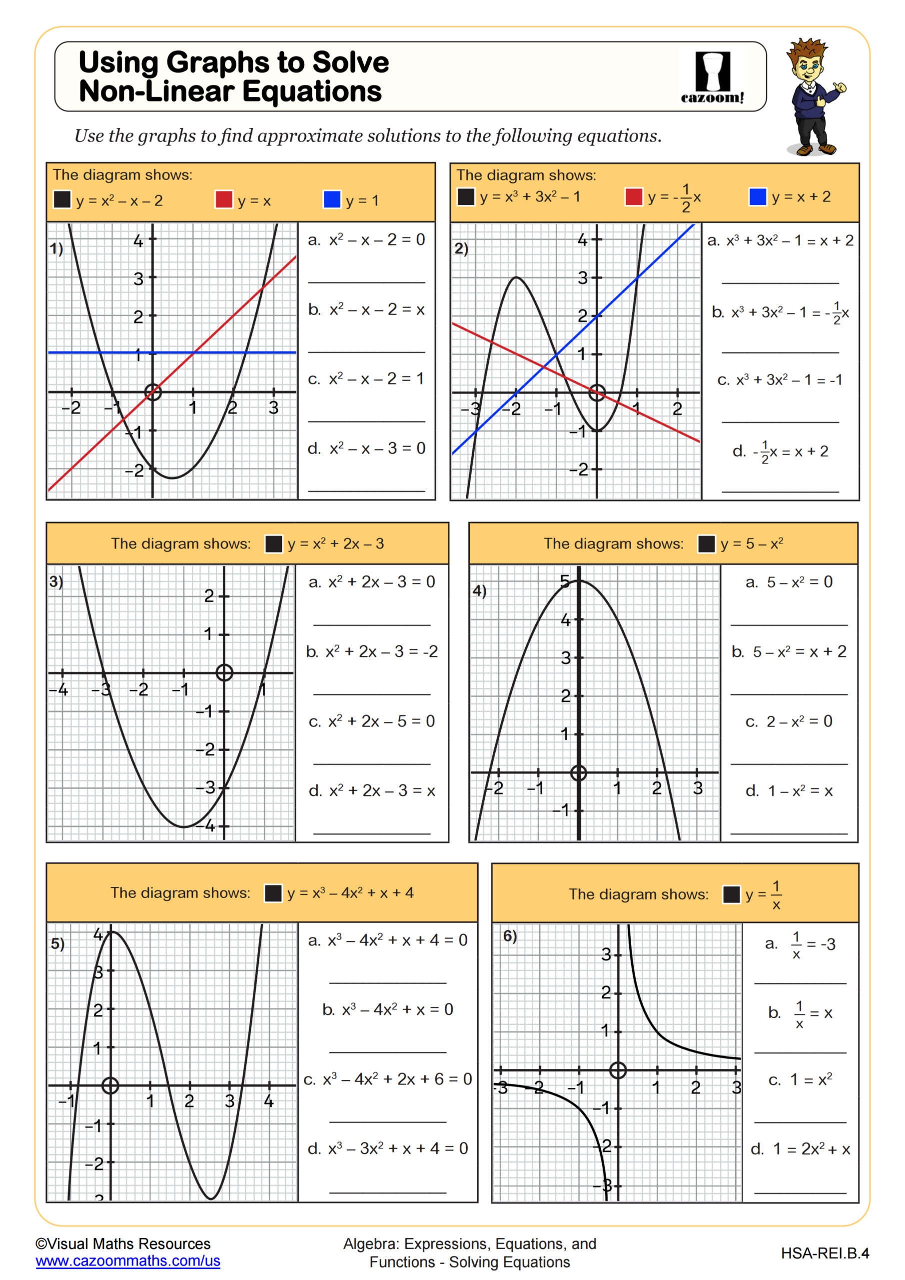 Algebra Printable Worksheets With Answers