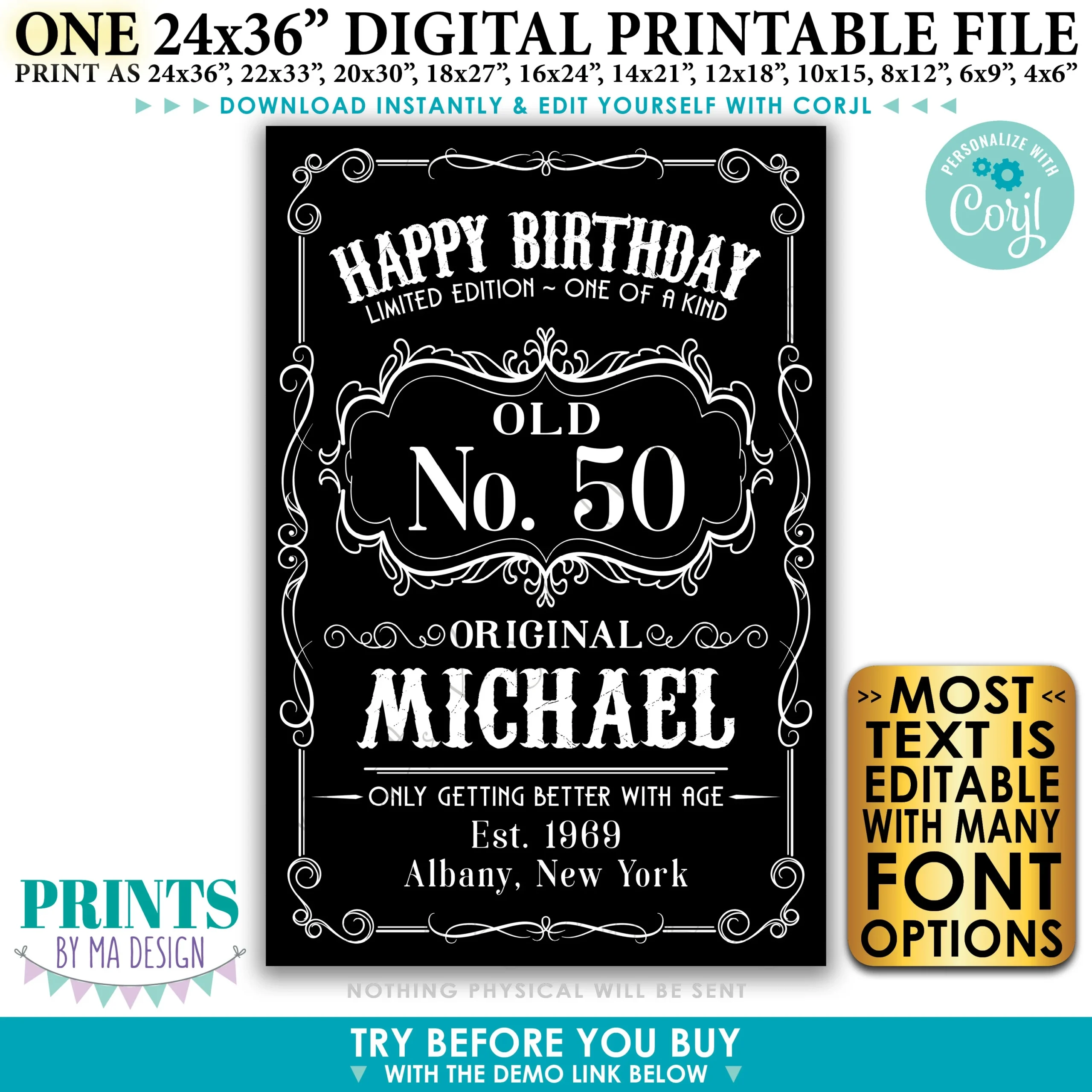Alles Gute Zum Geburtstag Schild Vintage Whisky Motto Geburtstag 