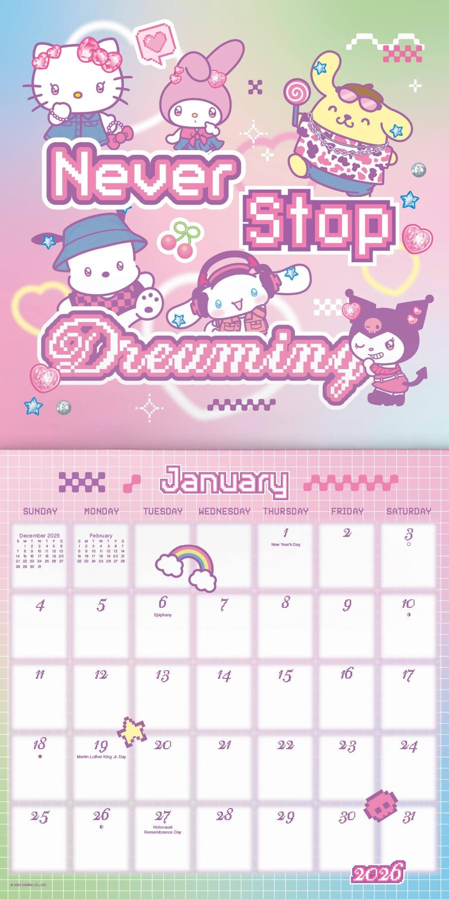 Hello Kitty Printable Calendar 2026