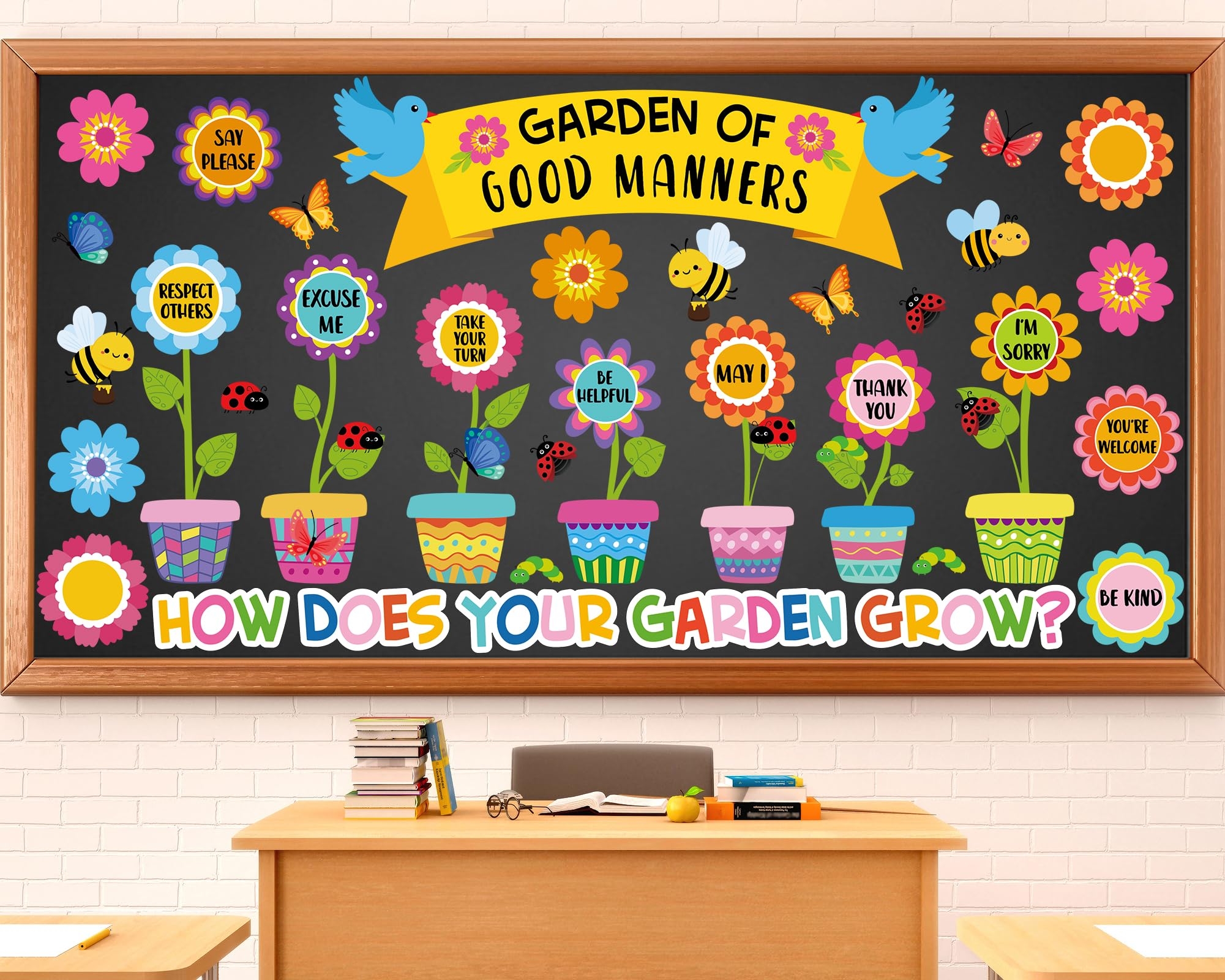 Amazon Large Spring Bulletin Board Flowers Decorations 
