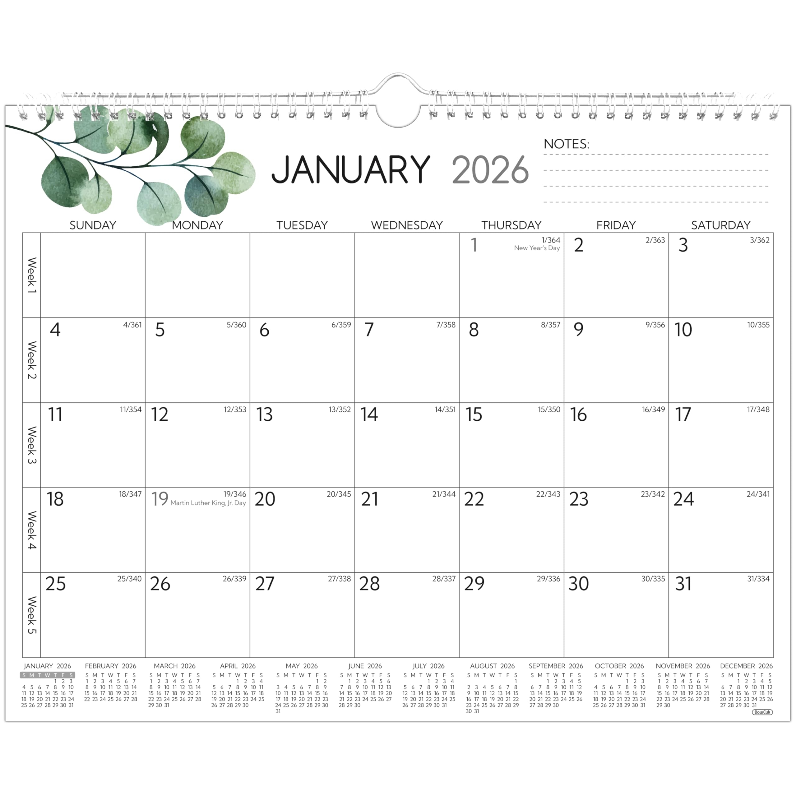 Printable Blank 2026-2027 Calendar