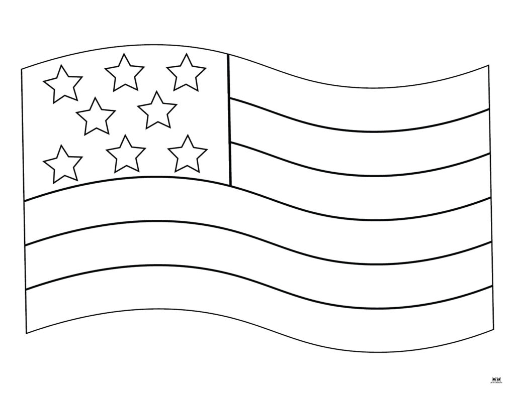 Free Printable American Flags