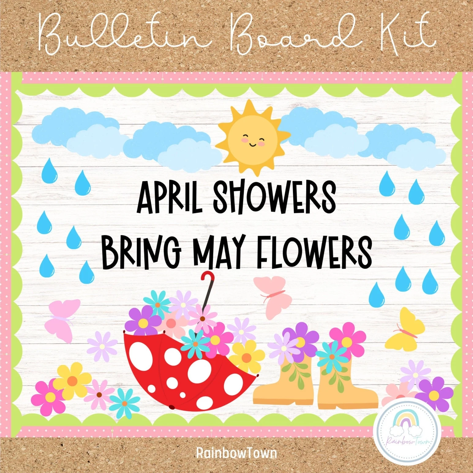 Bulletin Board With Flowers