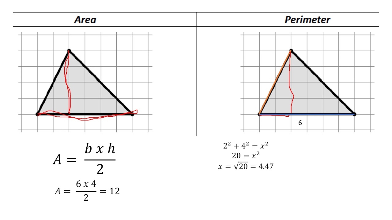Area And Perimeter With Grid Paper