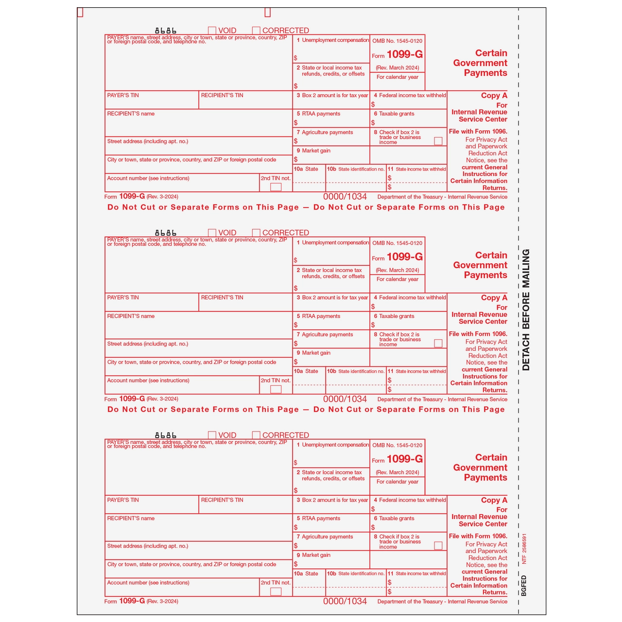 Printable Form 1099