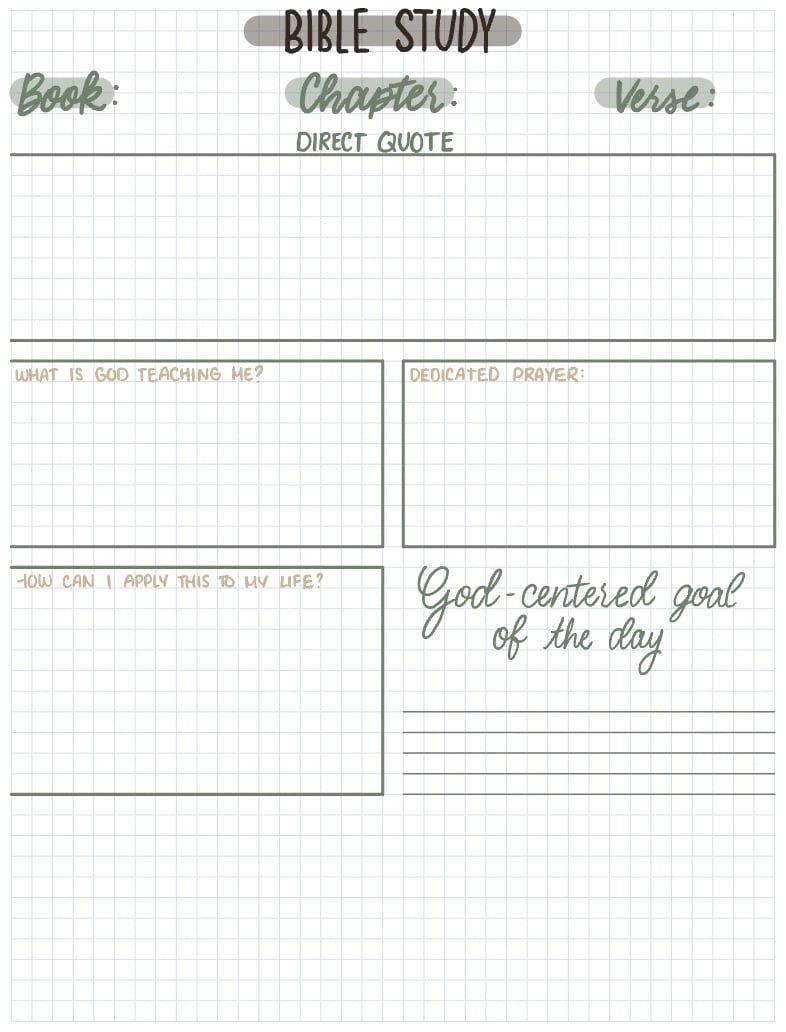 Bible Journal Template lt 3 Notability Gallery
