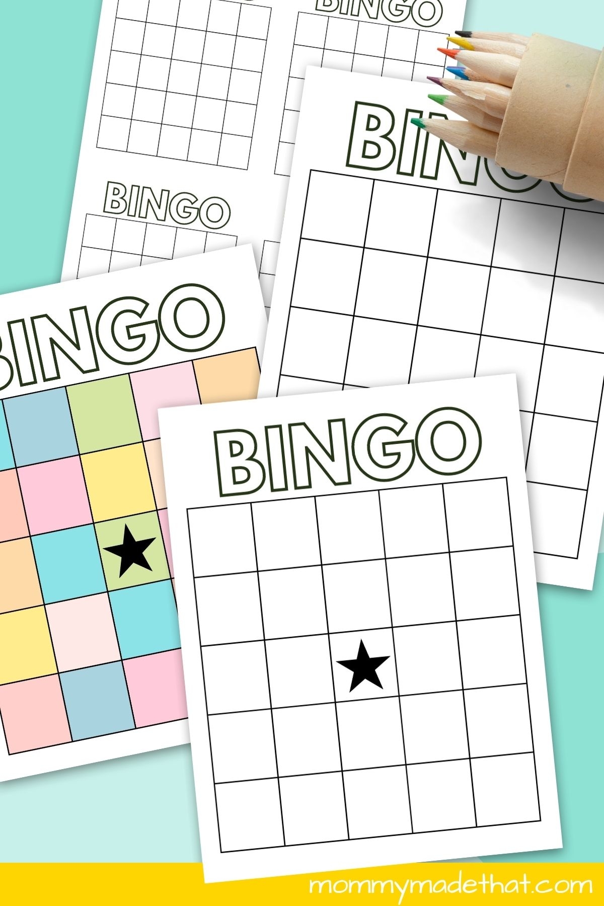 Free Printable Cute Bingo Template