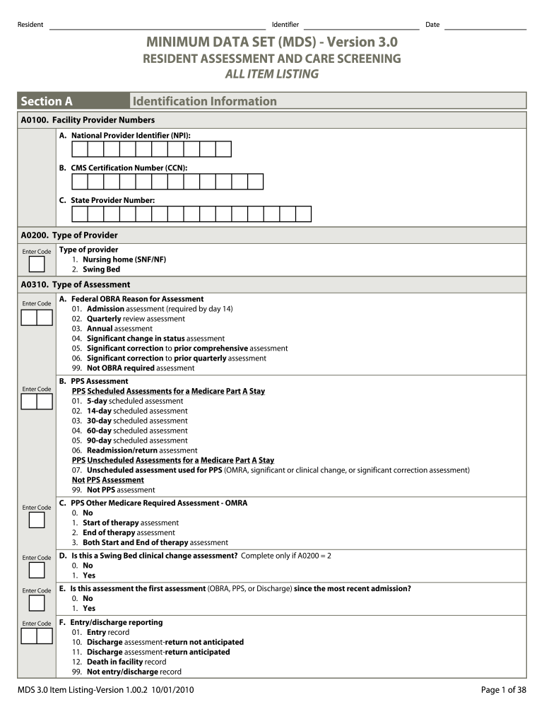 Blank Mds Form 2024 Fill Out amp Sign Online DocHub