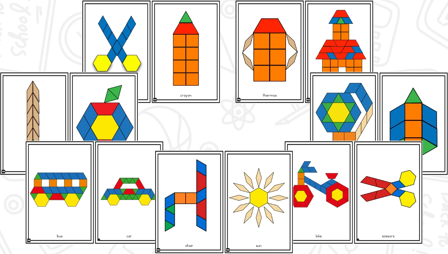 Pattern Block Designs Printable