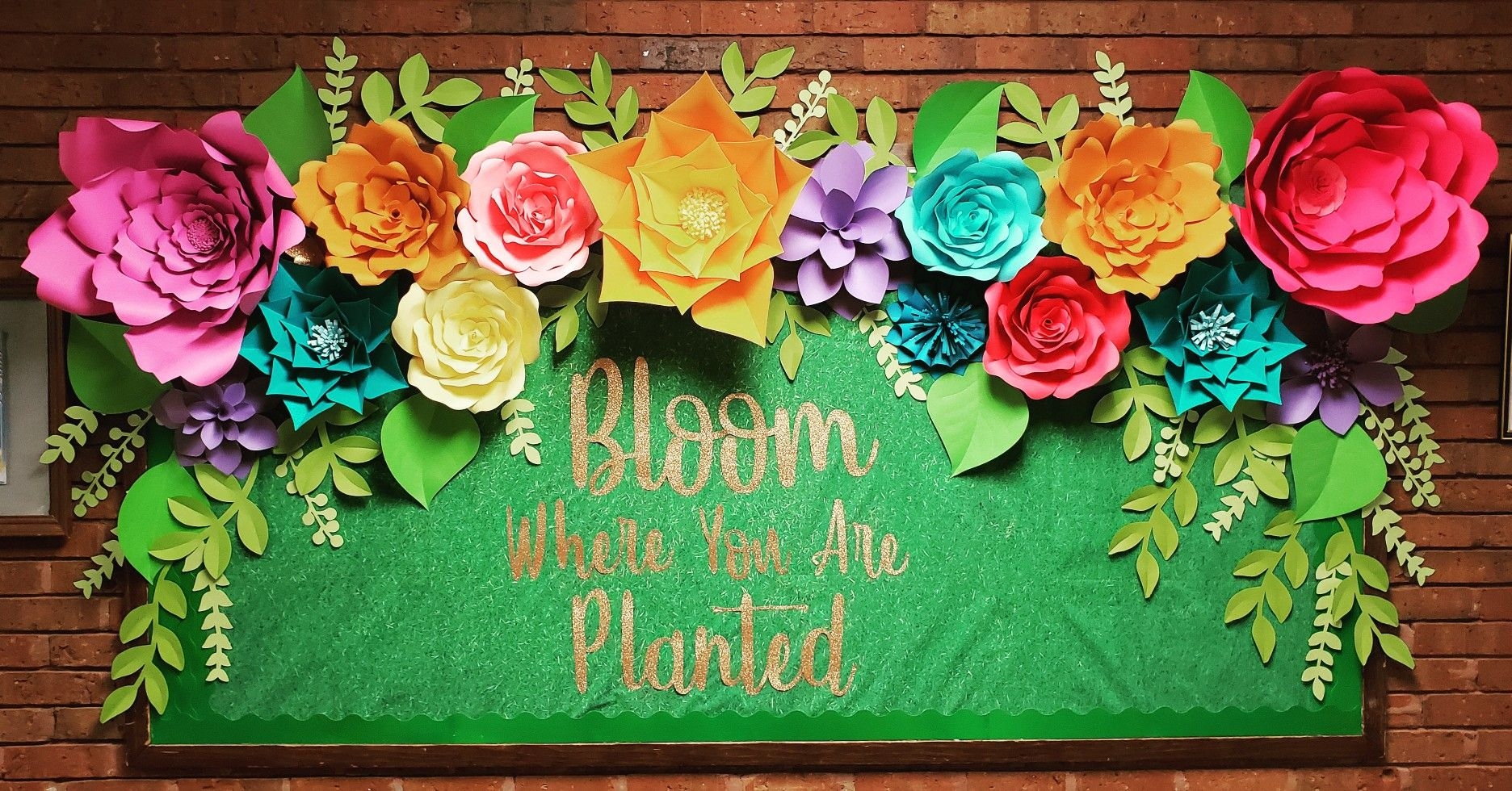Bulletin Board Flowers Qpout 60pcs Flower Cutouts Colorful Summer 