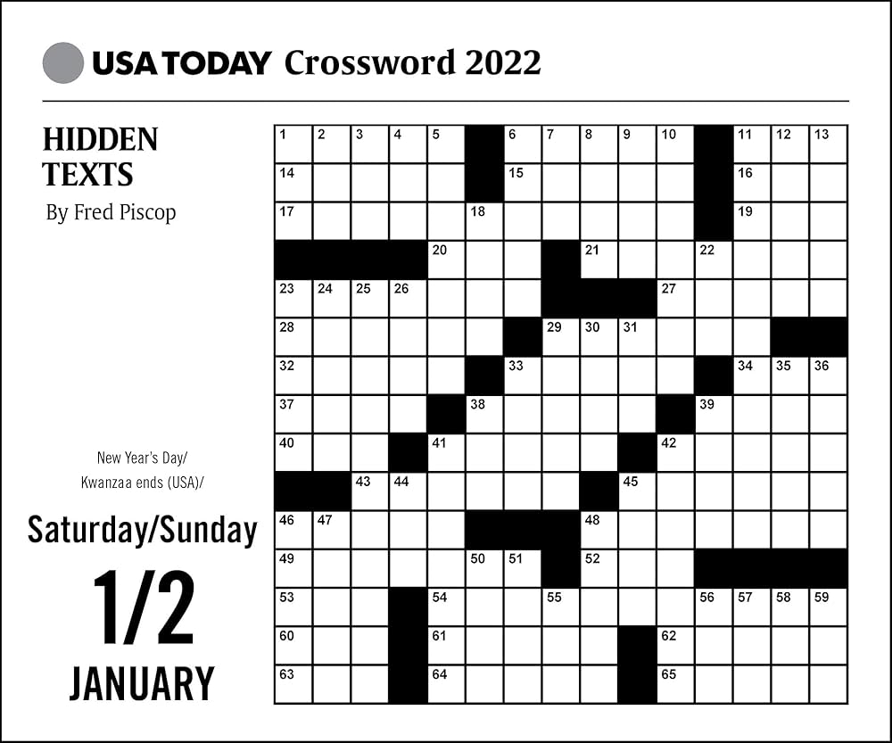 Usa Today Crossword Puzzle Calendar 2026