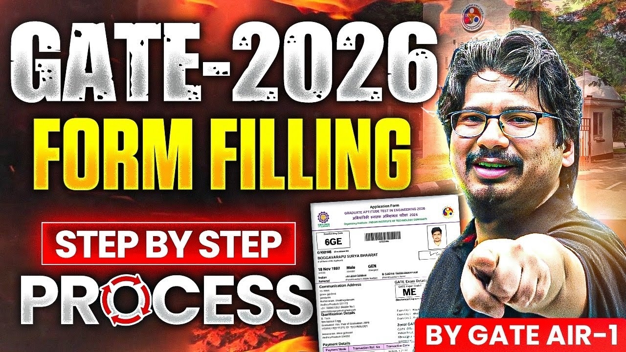 By AIR 1 GATE 2026 Form Filling GATE 2026 Form Fill Up How To Fill GATE 2026 Form gate2026